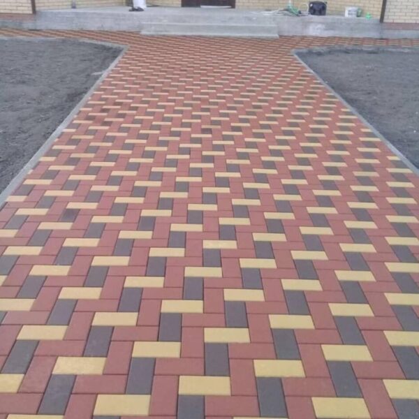 Тротуарная плитка Брусчатка 200x100x80
